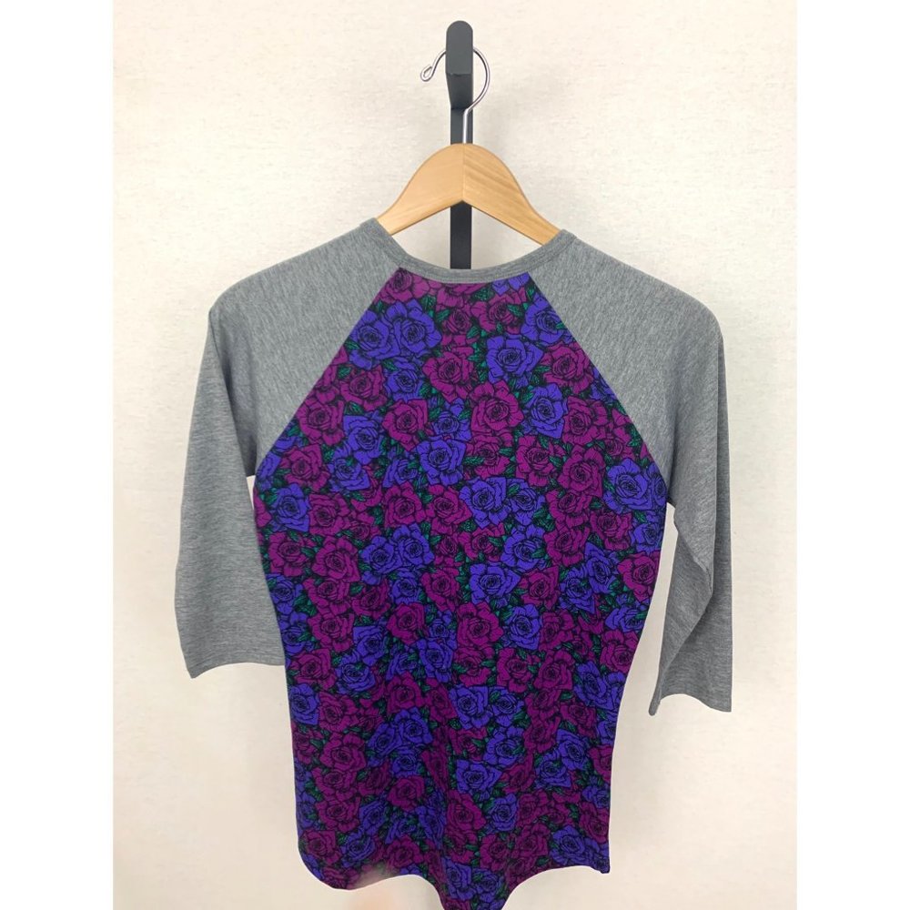 NWOT LuLaRoe Grey With Rose Randy T - Picture 4 of 4